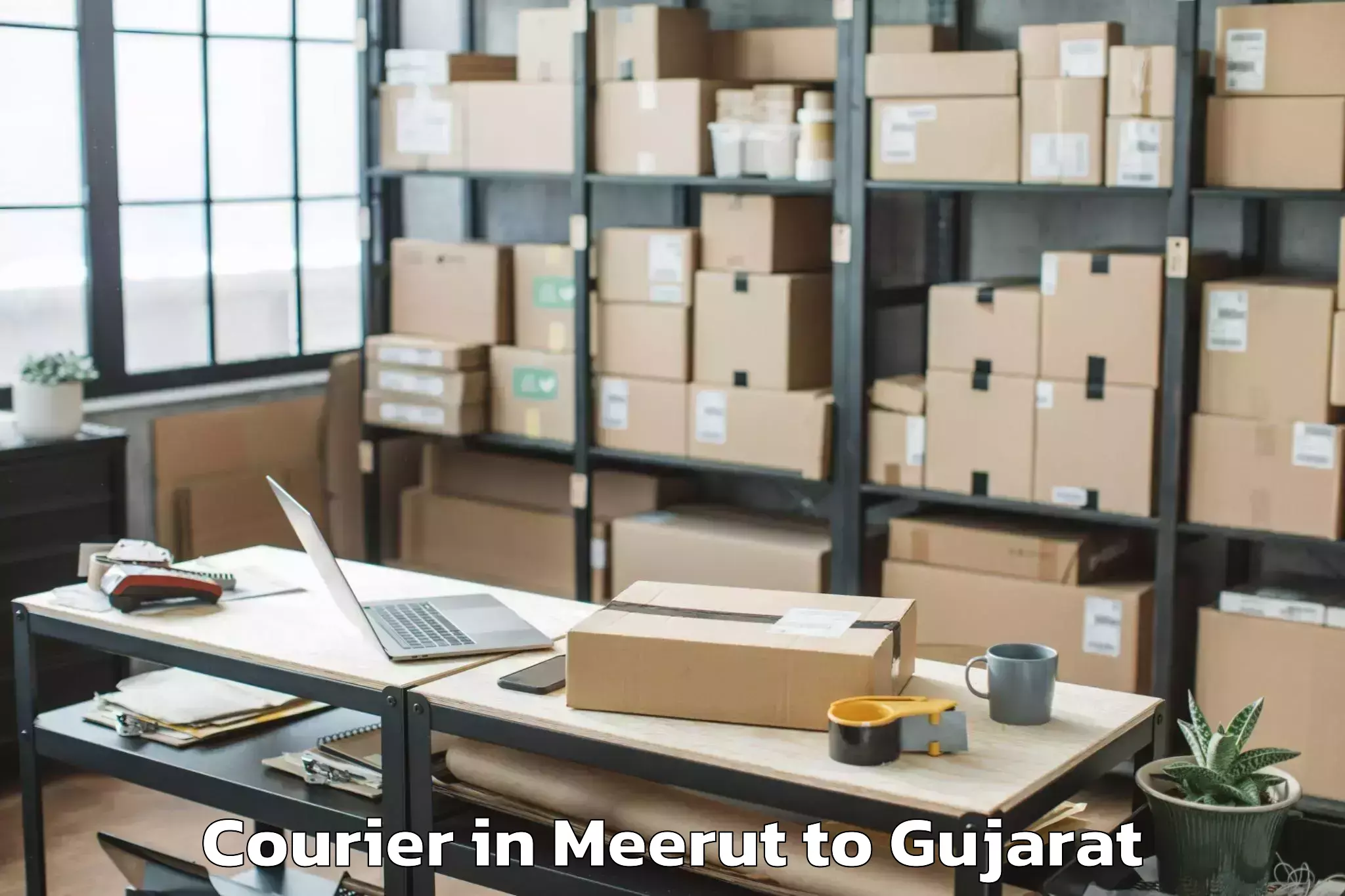 Professional Meerut to Kheda Courier